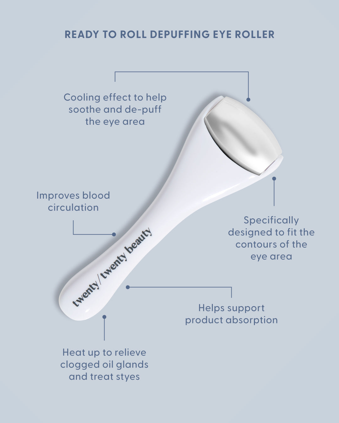 Eye Ruller Ready To Roll Depuffing Eye Roller – Twenty / Twenty Beauty